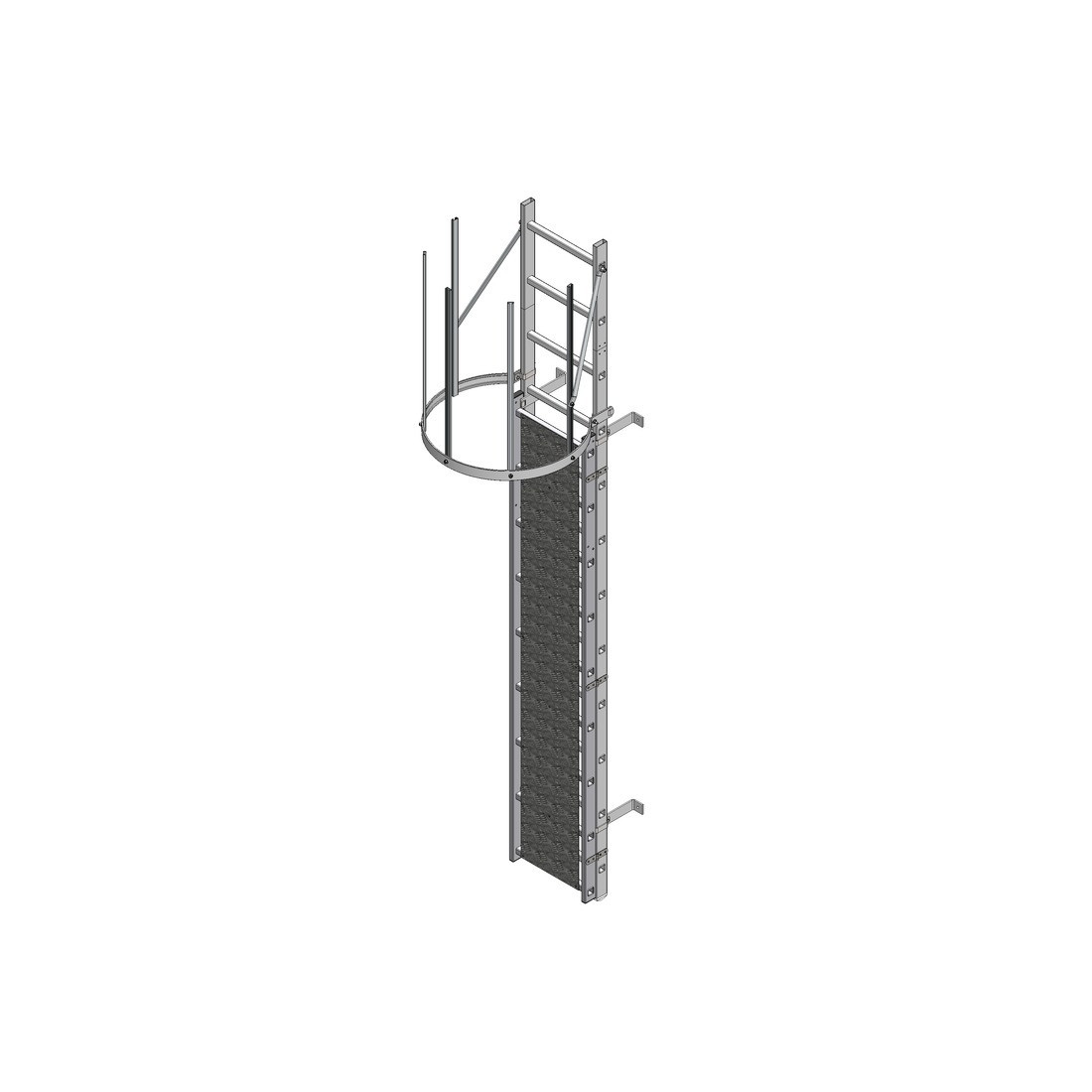 Puerta de condenación  para escalera de protección dorsal sin opérculo